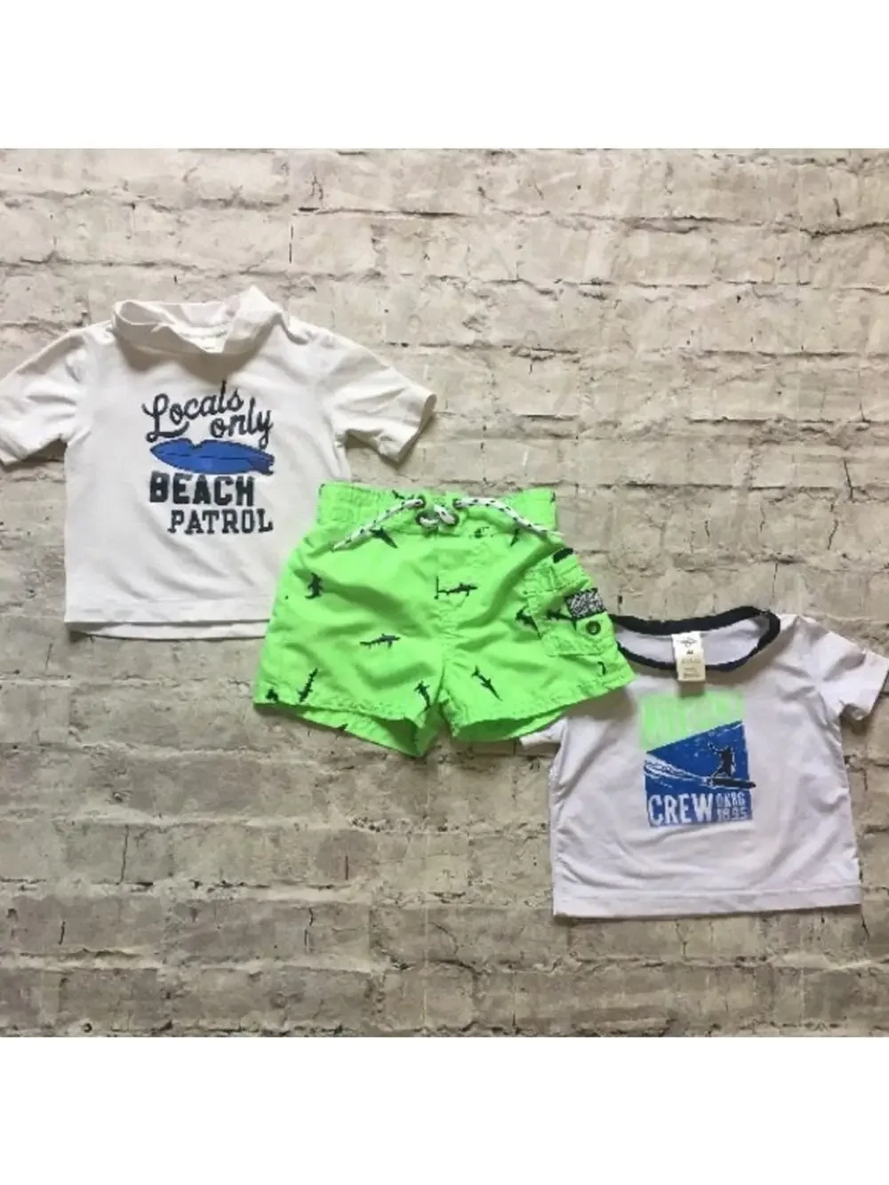 Baby Boy OshKosh Swim Bundle, Trunks and Rash Guards